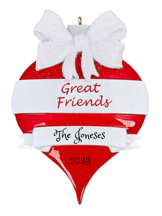 Great Friends Classic Red Ornament