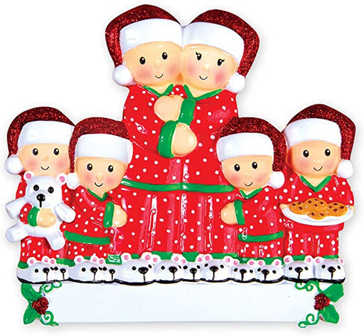 Pajama Family of 6 - Ornaments 365