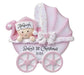 Pink Baby Girl Carriage - ornaments 365