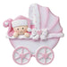 Pink Baby Girl Carriage - Ornaments 365