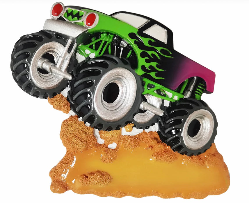 Monster Truck Personalized Christmas Ornament