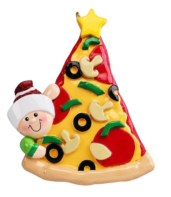 Pizza Lover Personalized Christmas Ornament